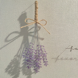 ラベンダーのスワッグ♡︎ワイヤーアート 2枚目の画像