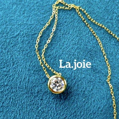 最高品質 0.5ct モアサナイト 人工ダイヤ バイザヤード ネックレス