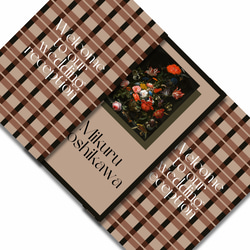 mini【flower art 席札③】brown*°♡ 1枚80円（10枚〜）✾ゲスト様情報確定後〜10日以内発送✾ 8枚目の画像