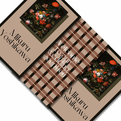 mini【flower art 席札③】brown*°♡ 1枚80円（10枚〜）✾ゲスト様情報確定後〜10日以内発送✾ 7枚目の画像