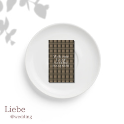 mini【flower art 席札④】gray*°♡ 1枚80円（10枚〜）✾ゲスト様情報確定後〜10日以内発送✾ 4枚目の画像