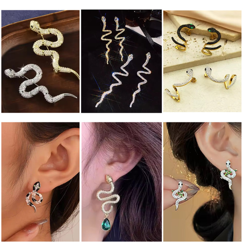 2025年干支♡蛇アクセサリーまとめて発売！snakeスネークピアス
