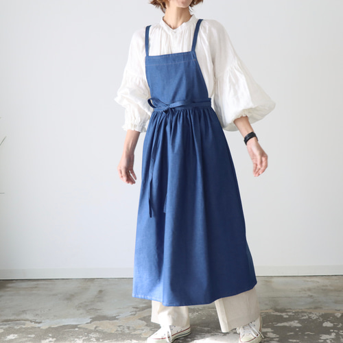 劇レア キャピタル ストライプ デニム エプロン ドレス KAPITAL 児島 劇レア キャピタル ストライプ デニム エプロン ドレス KAPITAL 児島