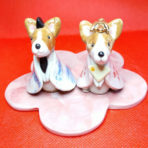 犬雛（ダックスフンド／ビーグル／コーギー）お雛様 桃の節句 雛祭り