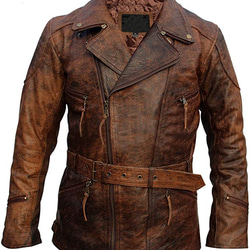 スエードフリンジレザージャケット Suede Leather Casual Jacket
