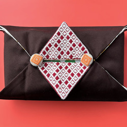 旧作]【一点もの】こぎん刺しのコースター・市松アレンジ3枚組 その他  