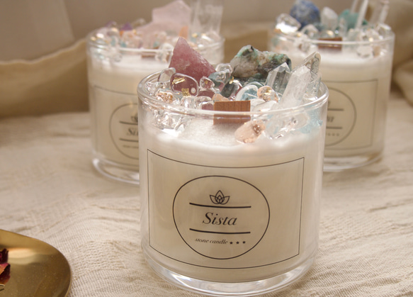 天然石キャンドル キャンドル・キャンドルホルダー Sista 通販