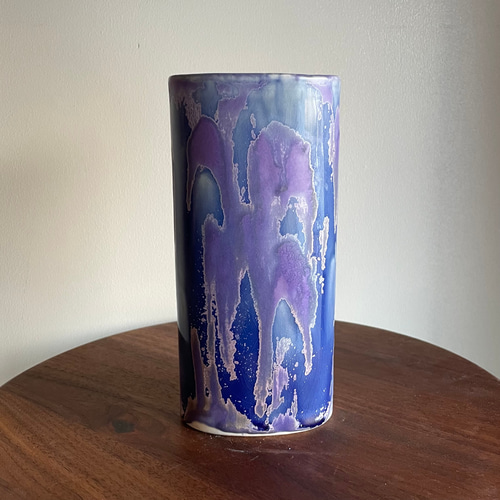 【charrita】紫色花瓶 中型 曲線デザイン charrita】紫色花瓶 中型 曲線デザイン charrita】紫色花瓶 中型 曲線