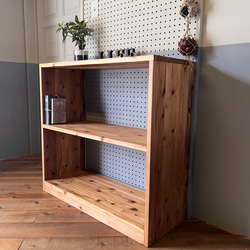 杉無垢材のサイドテーブル　S字　5【ハンドメイド家具】 杉無垢のサイドテーブル サイズ変更可能 サイドテーブル 魔法の家具屋