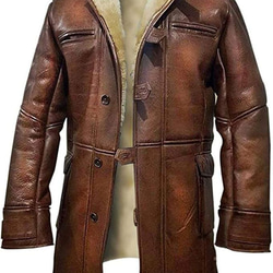 羊革ドイツ風ロングコートメンズ Sheep Leather German Style