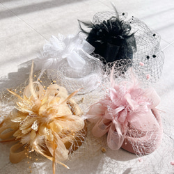 ヘッドドレス カクテルハット 全4色 トーク帽 ハット着物 振り袖 袴