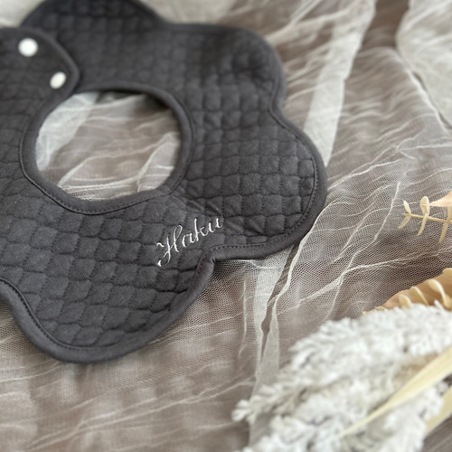 最短翌日発送】【名入れお名前刺繍】360°防水スタイ＊くすみカラー