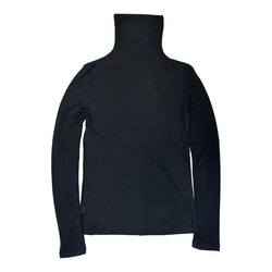 再販新作2025❤︎程よいシアー感タートルネックロングスリーブカットソーT（ブラック）25004BKF 20枚目の画像