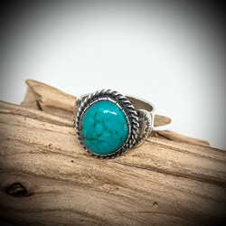 キングマン ターコイズ シルバー リング 指輪 21号 #インディアン