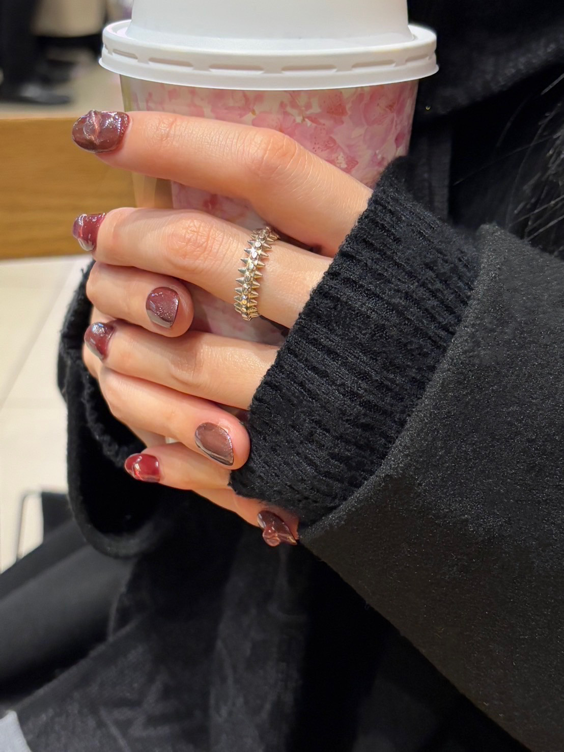 【存在感】スタッズフルエタニティリング　SVリング