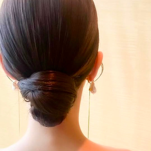 結婚式 2way大ぶり バロックパール パールピアス ウエディング