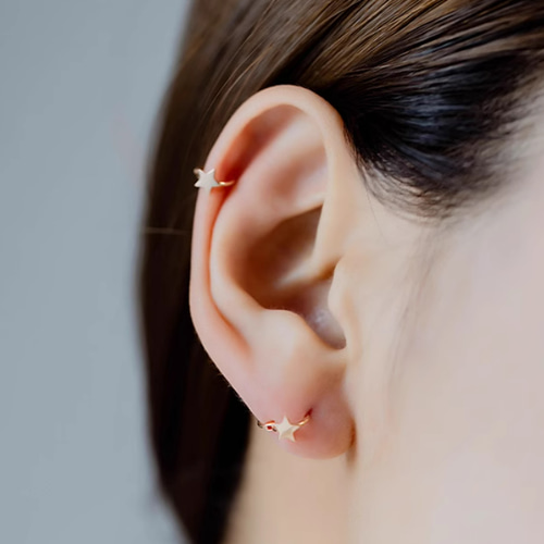 楽天市場】【片耳/両耳販売】 K18 18金 18k ゴールド パイプ