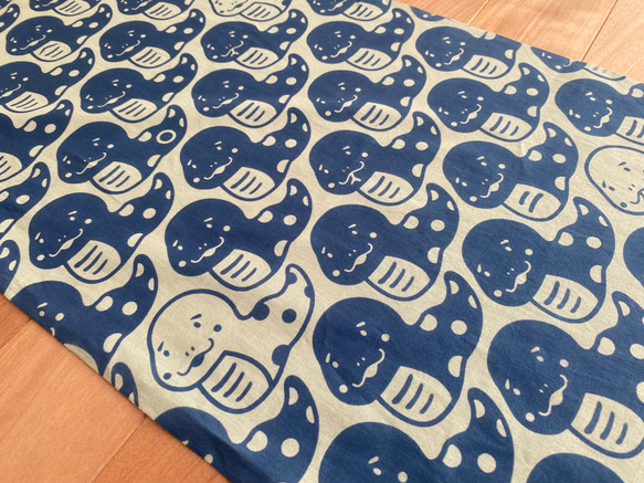 注染手ぬぐい 2025干支【ヘビづくし】ミントグリーン×青 喜多屋商店 てぬぐい 干支 巳年 蛇 ヘビ お年賀 日本製 4枚目の画像