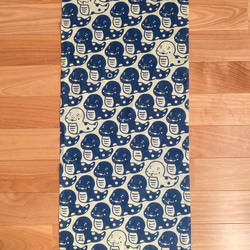 注染手ぬぐい 2025干支【ヘビづくし】ミントグリーン×青 喜多屋商店 てぬぐい 干支 巳年 蛇 ヘビ お年賀 日本製 2枚目の画像