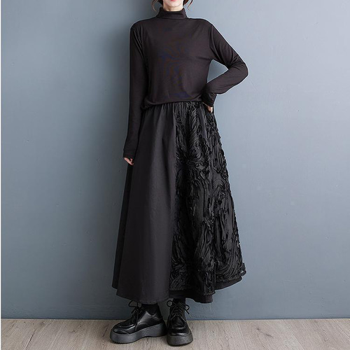 【ラス１】大きいサイズ レディース ロング　スカート　春 秋冬 新品 即納ラス1】大きいサイズ レディース ロングスカート春 秋冬 新品