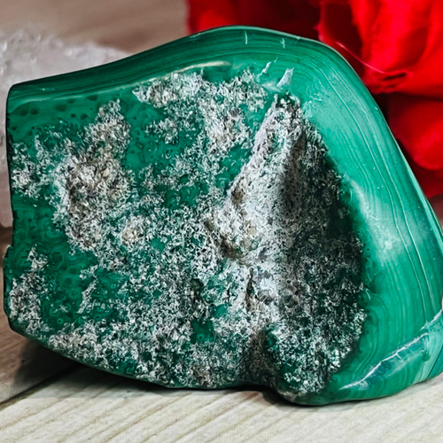 洞察力UP✨ マラカイト 原石 タンブル 孔雀石 天然石 東洋占星術