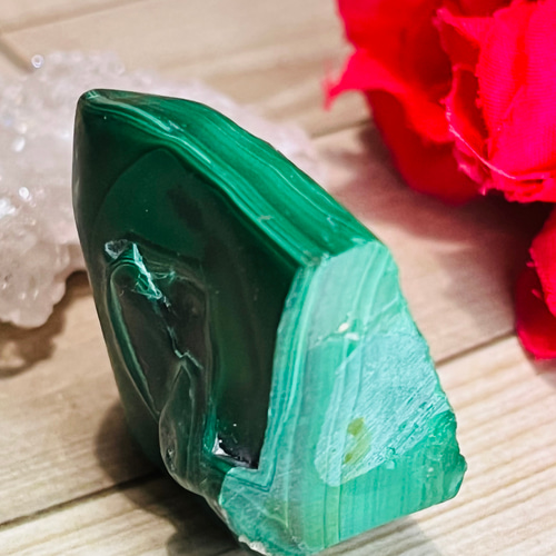 洞察力UP✨ マラカイト 原石 タンブル 孔雀石 天然石 東洋占星術師の娘