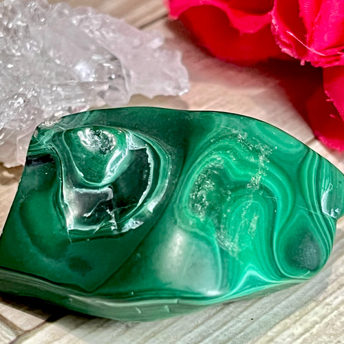 洞察力UP✨ マラカイト 原石 タンブル 孔雀石 天然石 東洋占星術師の娘