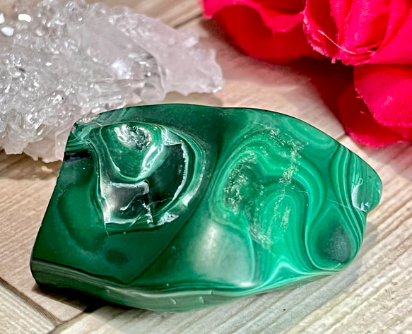 洞察力UP✨ マラカイト 原石 タンブル 孔雀石 天然石 東洋占星術師の娘