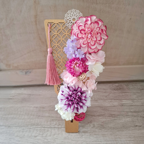 初節句・雛祭り】花羽子板アレンジメント｜出産祝い・記念撮影にも