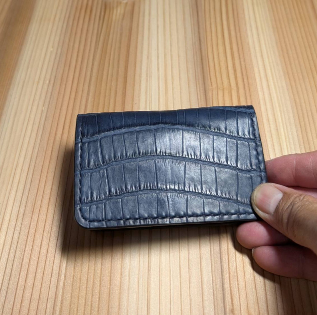 名刺入れ【ワニ革】