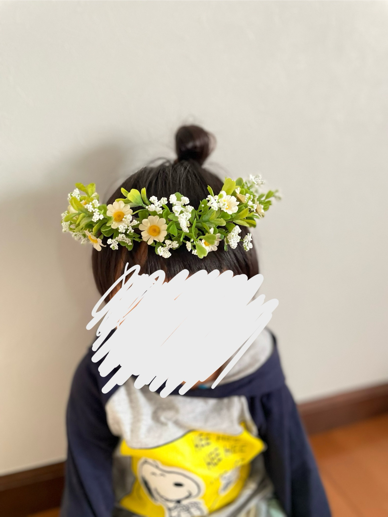 ナチュラル ベビー&キッズ ハーフ花かんむり 花冠 ヘッドドレス