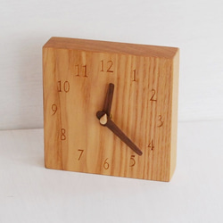 15cm×15cm 掛け・置き時計 ﾀﾓ【1607】 4枚目の画像