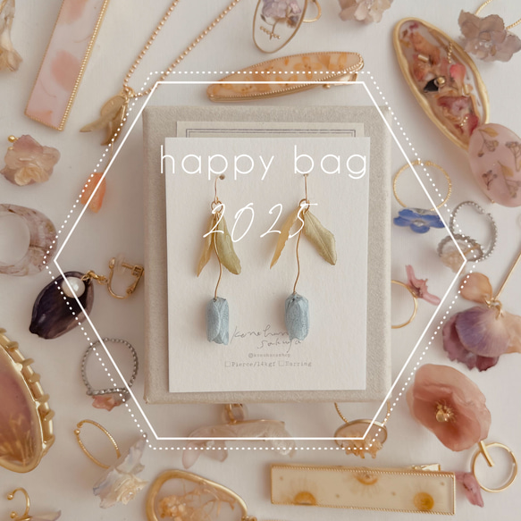 Happy Bag お花のアクセサリー詰め合わせ｜14kgfピアス＆イヤリング  