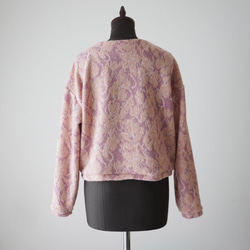 JACQUARD KNIT カーディガン　pink×salmon 15枚目の画像