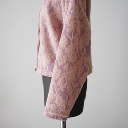 JACQUARD KNIT カーディガン　pink×salmon 16枚目の画像