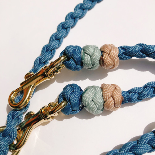 ♡パラコード多機能ショルダーリード セルリアンブルー/オリジナル