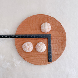 メロンパン　本物のパンで作ったミニチュアパン 2枚目の画像