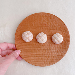 メロンパン　本物のパンで作ったミニチュアパン 4枚目の画像