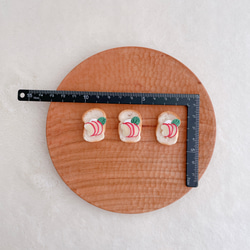 りんごトースト　本物のパンで作ったミニチュアパン 2枚目の画像