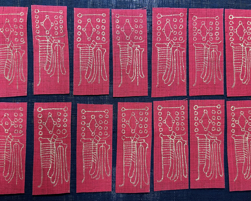中国骨董　【福禄寿喜財】　大きな版画の呪符　神像呪符　御札、　手刷り木版 中国骨董 【福禄寿喜財】 大きな版画の呪符 神像呪符 御札、 手刷り