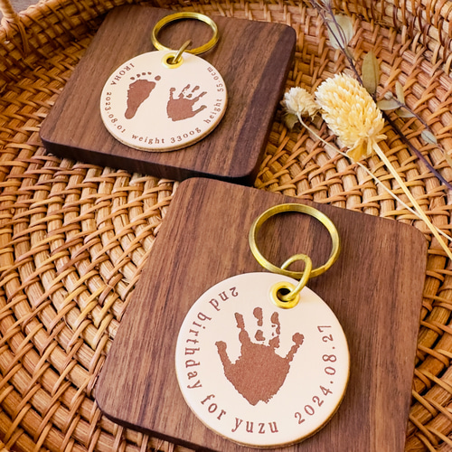いま様オーダーページ♡手形足形キーホルダー꘎୫記念品 お祝い 内祝い