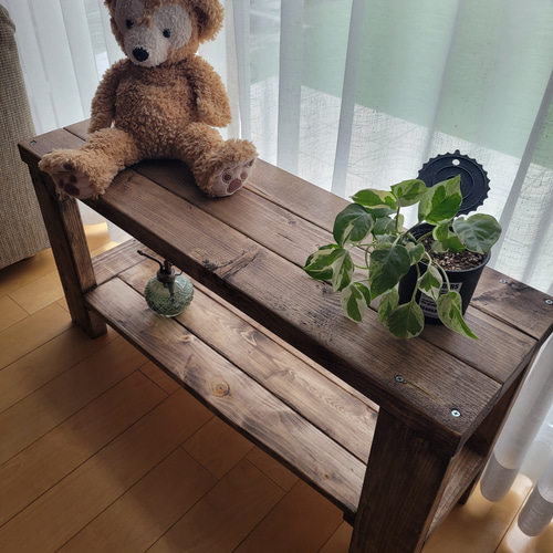 180cm カウンターテーブル ミシン台 ウォールナット ワックス