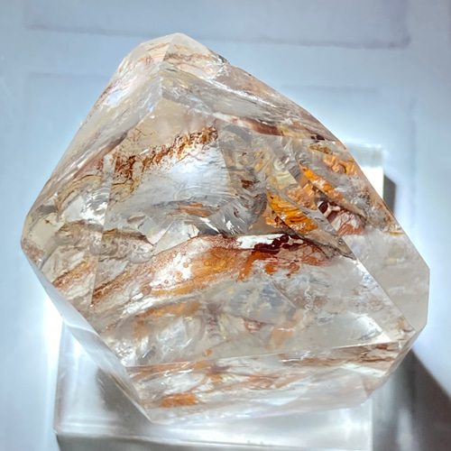 コパー（銅）内包 レインボー クリスタル 水晶 ポイント
