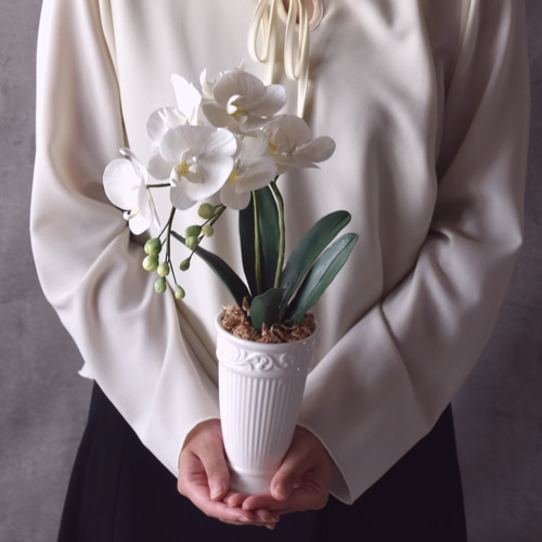 ◇粘土のお花◇ ミニ胡蝶蘭 K1101-1 アートフラワー Old-Fantasy