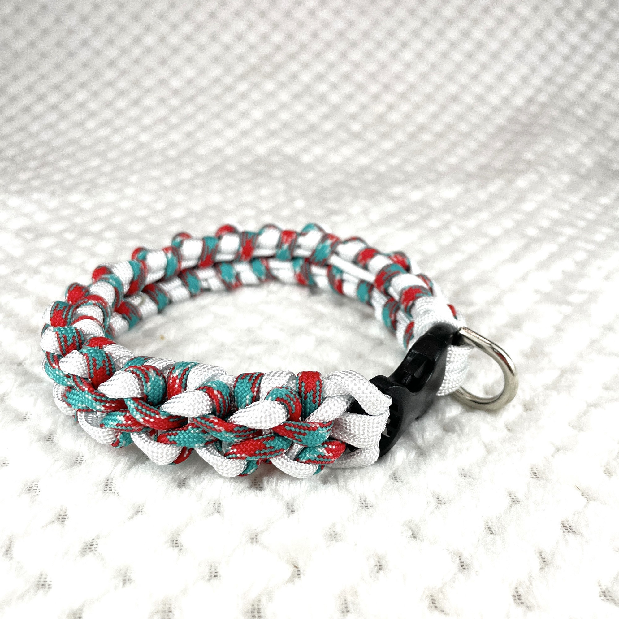 [公式]＃280パラコード編み ウルフクリーク　小型犬・中型犬首輪