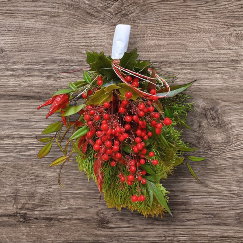 今季終了【縁起物＊節分飾り＊節分スワッグ】南天の実と葉＊柊＊檜＊アオキ/魔除けに 今季終了【縁起物＊節分スワッグ＊節分飾り】南天の実と葉＊柊