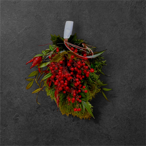 節分飾り 節分 フレッシュ檜葉 南天 柊 唐辛子 スワッグ スワッグ