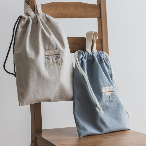 特集掲載】はたらくくるま 刺繍がかわいい入園入学準備セット 消防車