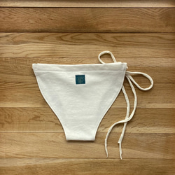 【生成り】ふんどしぱんつ　ヘンプ　オーガニックコットン　ユニセックス　天然素材　ゴム　ヒモ　フェムケア　しめつけない　 7枚目の画像