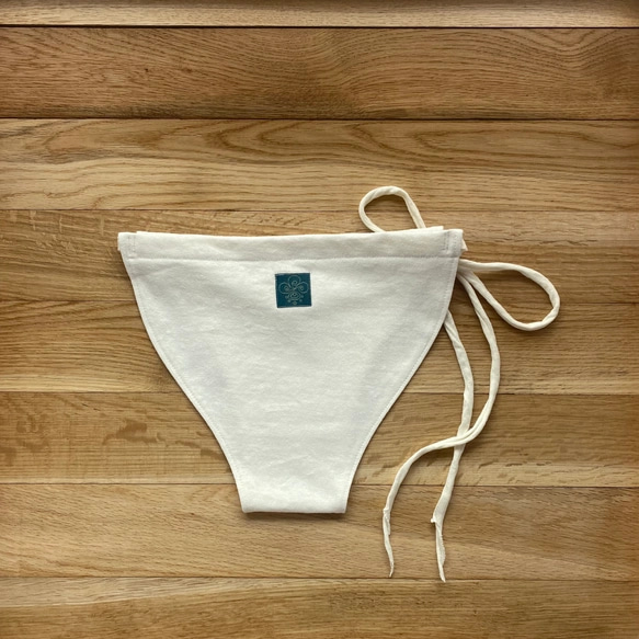 【生成り】ふんどしぱんつ　ヘンプ　オーガニックコットン　ユニセックス　天然素材　ゴム　ヒモ　フェムケア　しめつけない　 7枚目の画像